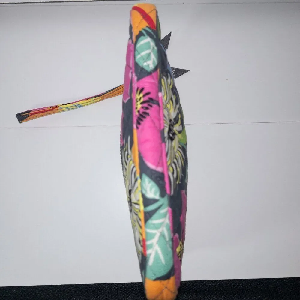 VERA BRADLEY - Colorful Peony Wristlet Wallet with a bright  Orange Interior - Picture 6 of 11